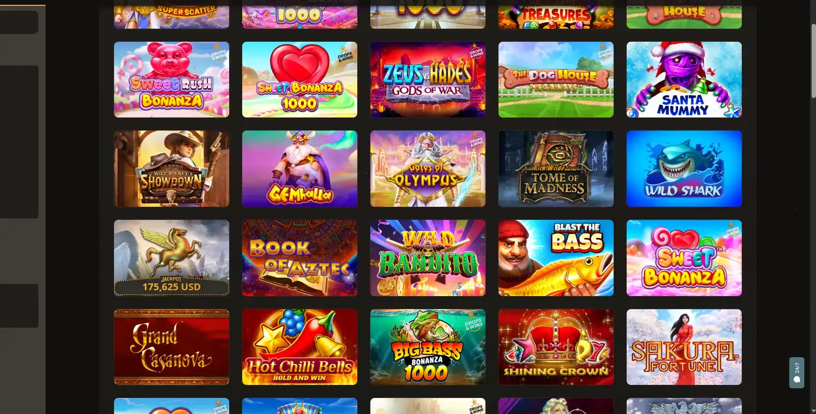 Игровая коллекция казино Hotskins